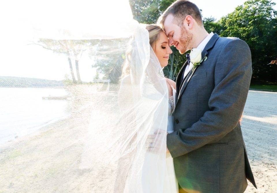 bride veil shot