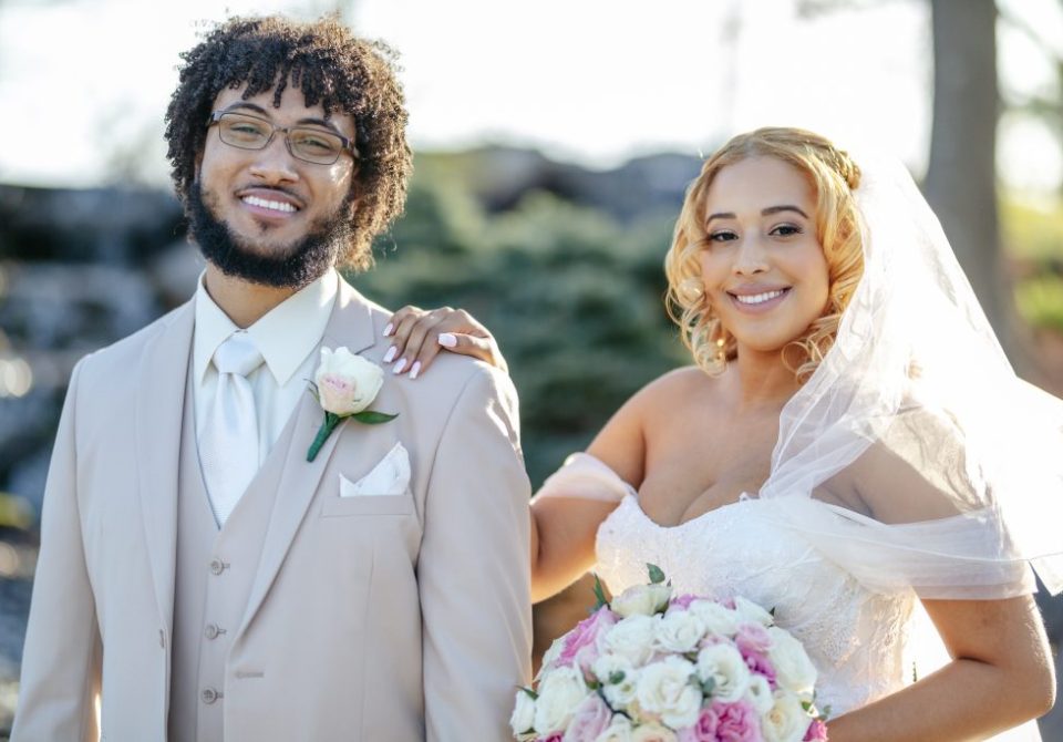 afro latina bride black groom